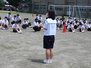 生徒会長から取組の説明