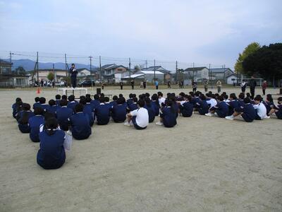 閉会式　全校保体委員長のことば