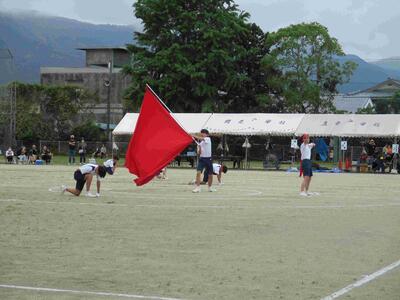 ３　赤団エール交換