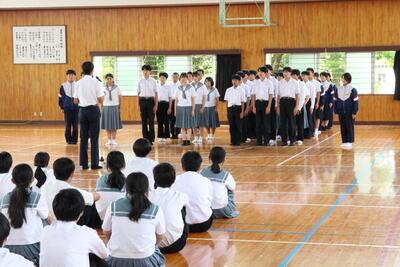 生徒会代表激励のことば