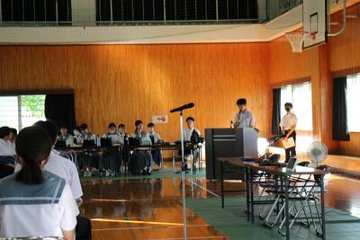 生徒会長あいさつ