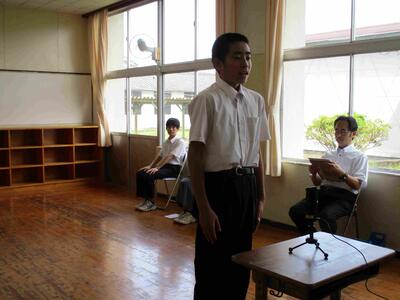 抱負発表：空手道競技