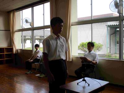 抱負発表：卓球競技