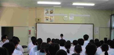 １年生代表生徒発表