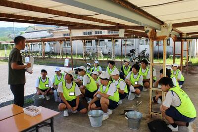 １　出発前ミーティング