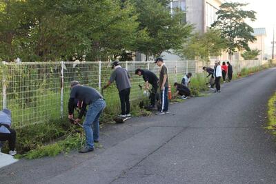 １　親子奉仕作業