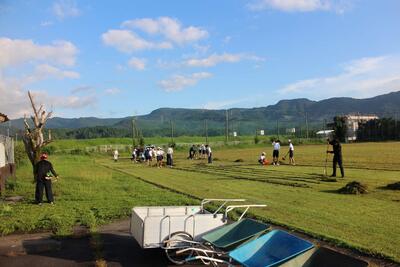 ２　親子奉仕作業