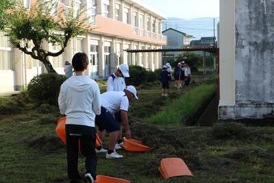 ４　親子奉仕作業