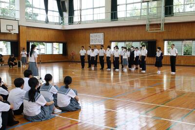 ７　生徒代表激励のことば