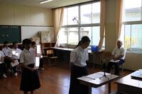 １②立候補者演説(１年)