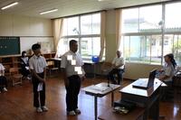 ３②立候補者演説(１年)