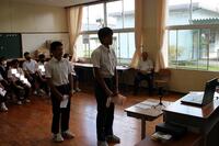 ５②立候補者演説(２年)