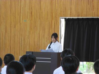 ２年生代表生徒