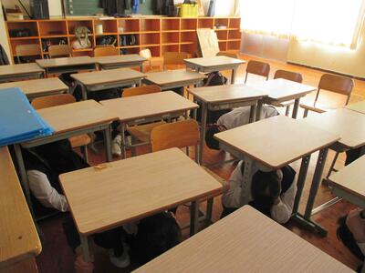 ２　弾道ミサイルを想定した訓練