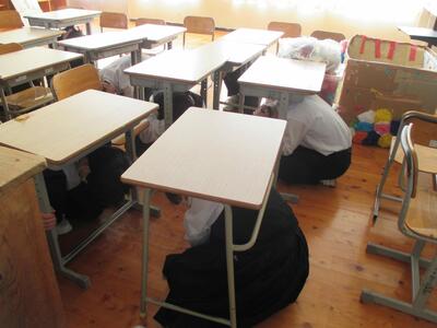 ３　弾道ミサイルを想定した訓練