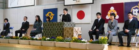 離任式あいさつ