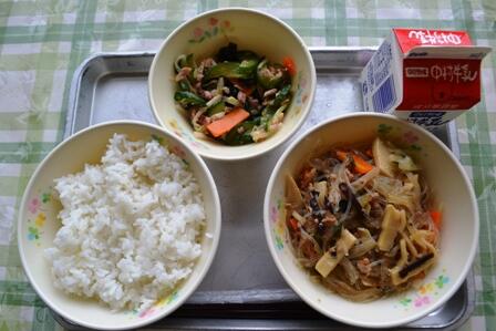 麦ごはん・麻婆春雨・中華和え・牛乳