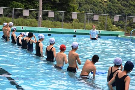 6/18　中学生の水泳