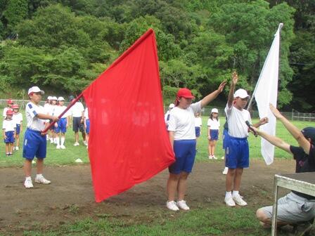 選手宣誓の練習