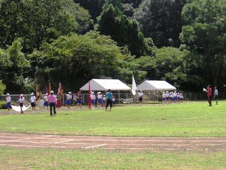 全校体育　入場行進