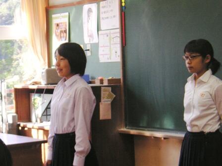 新生徒会会長あいさつ