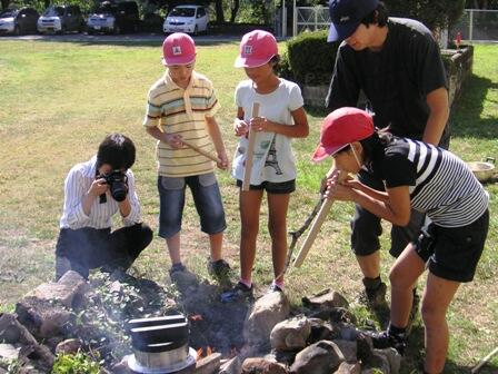 羽釜でご飯炊き！