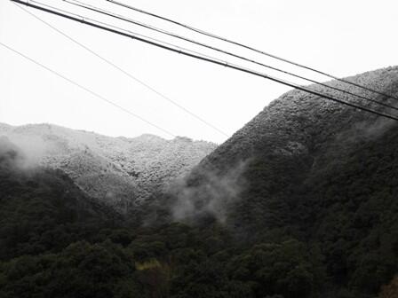 2/19　山々は雪のぼうし