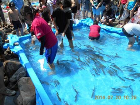 7/20　親子川遊び