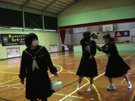 1/21　体育館にて