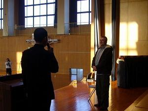 橋本将史さんの歓迎のことば