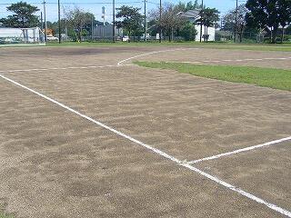 素晴らしいグランド　水が引きました