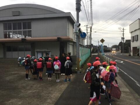 小中合同あいさつ運動