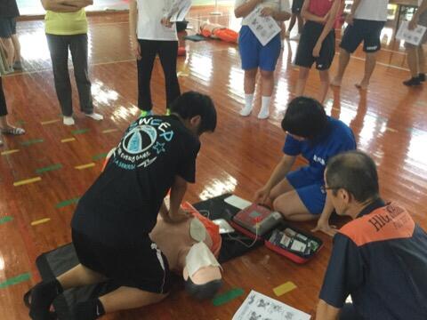 救命処置の研修