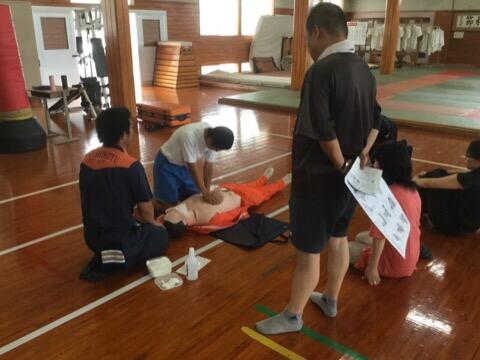 救命処置の研修
