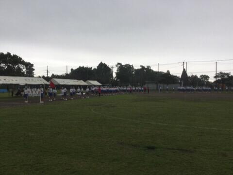 体育大会予行練習スタート