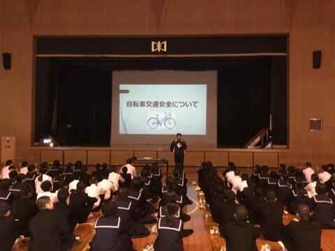 今朝の全校集会