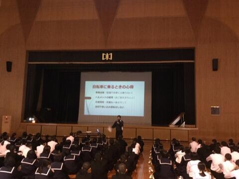 今朝の全校集会