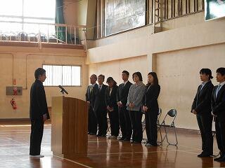 生徒会長お別れのことば