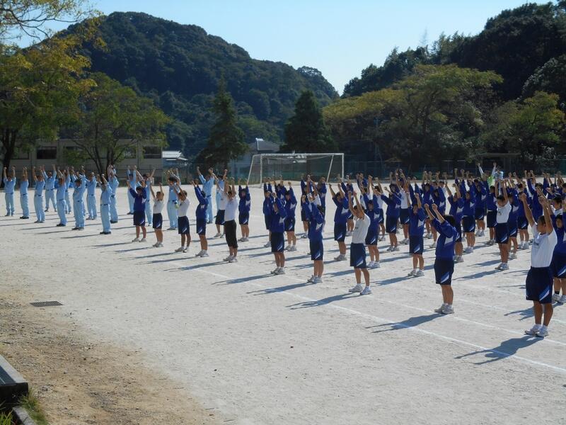 体操をしています。