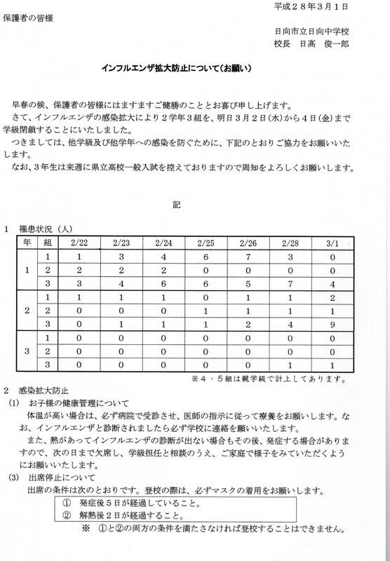 学校からのお知らせ