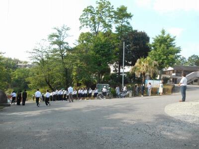 あいさつ運動保護者