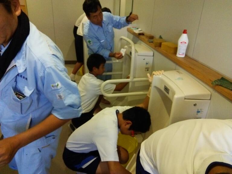 トイレ清掃のご指導