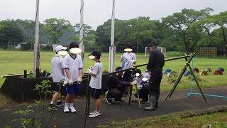 竹筒の組み立て