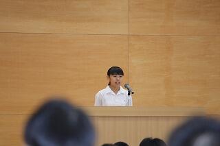 ソフトテニス部主将