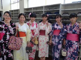 鮮やかな浴衣姿