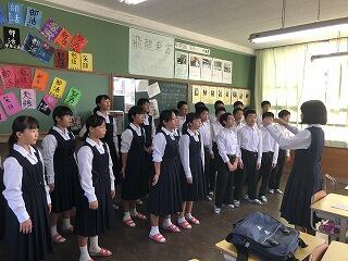 歌の練習頑張りました！