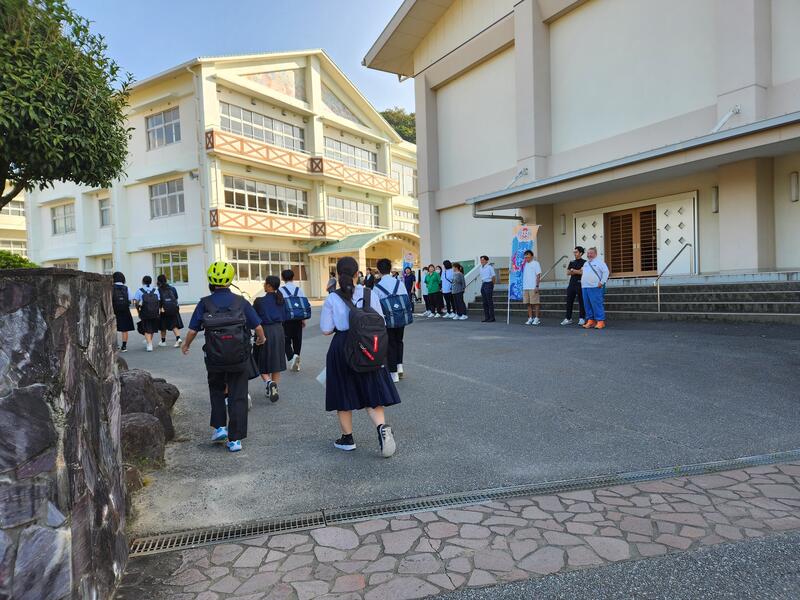 ＰＴＡ学年部あいさつ運動