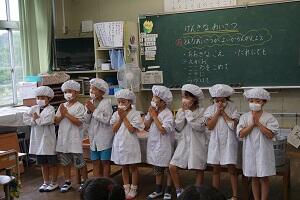 １年生給食当番