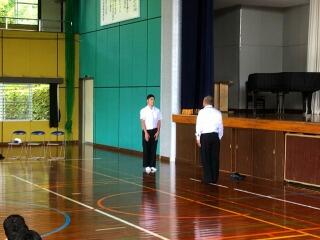 児童・生徒代表挨拶の様子