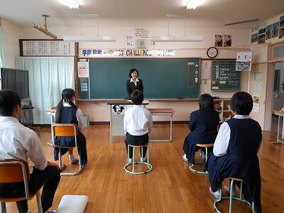 元気にあいさつをされました。